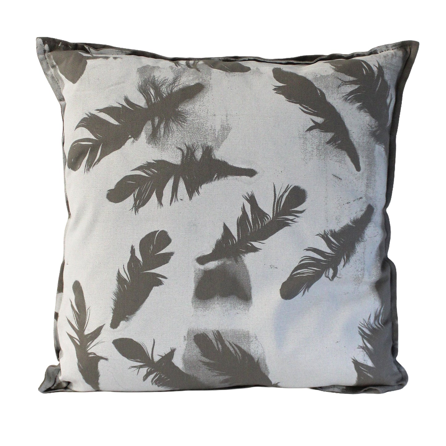 Pillow with Feather Print