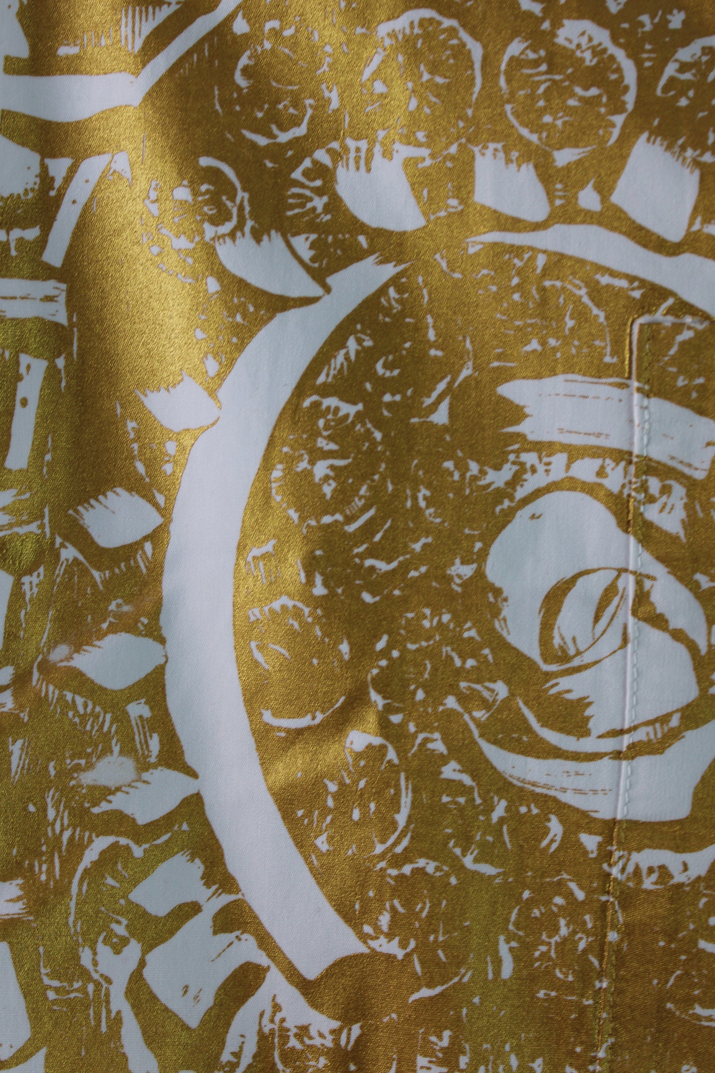 Cotton Tote with Gold Print
