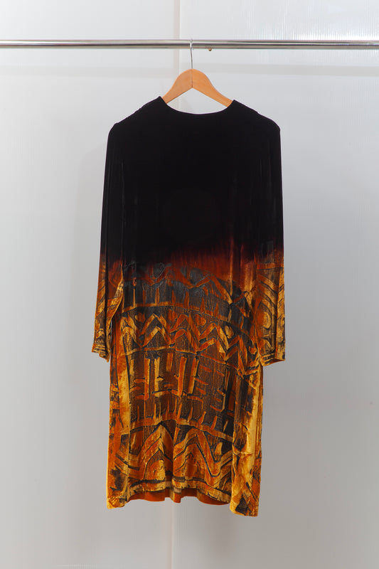 Long Sleeve Black Dress 015