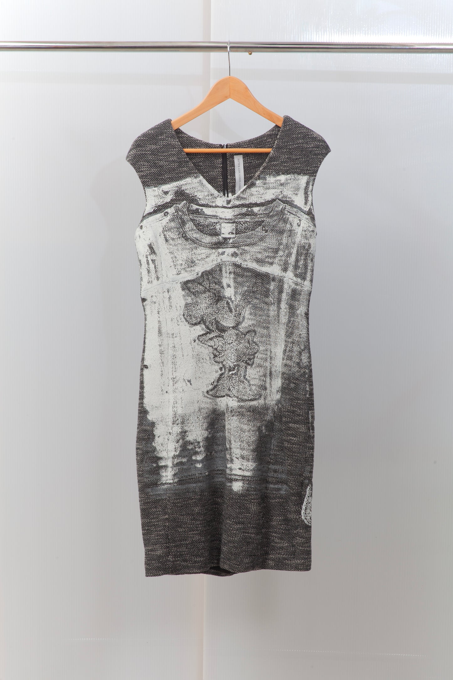 Cap Sleeve Grey Dress 016