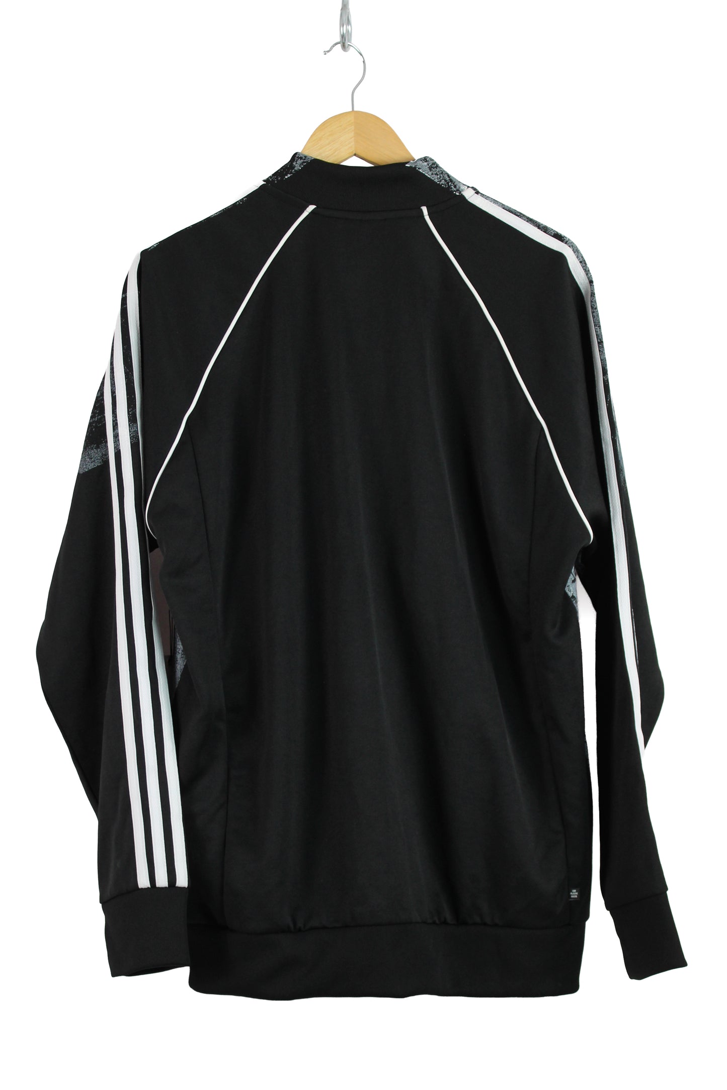 Running Jacket Black with One-of-a-kind White Print