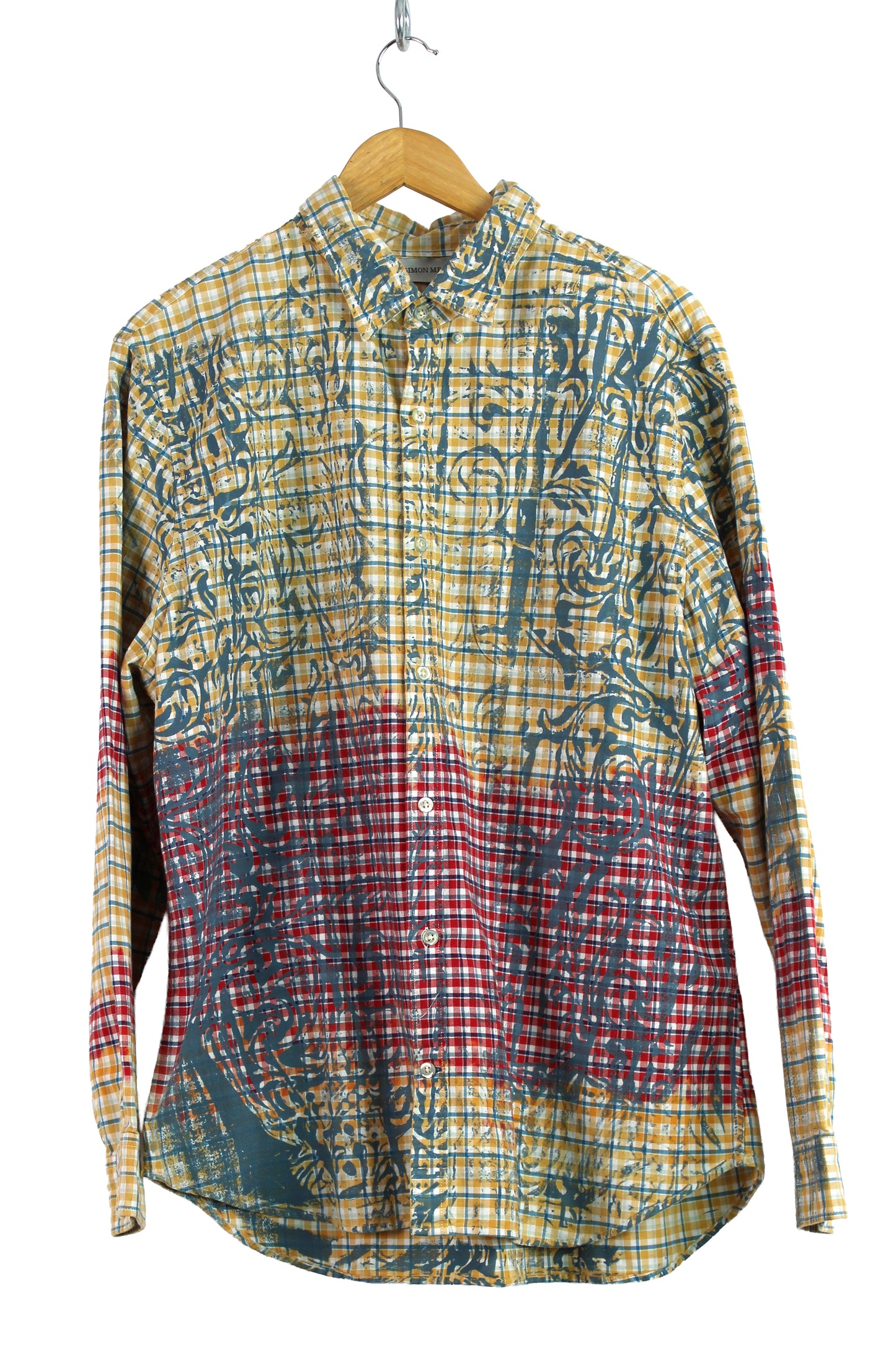 Men's Faded Plaid Shirt