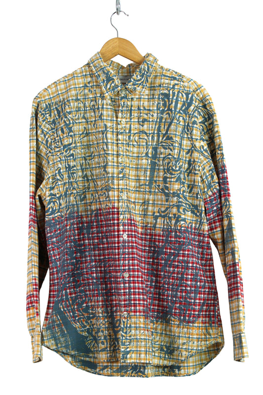 Men's Faded Plaid Shirt