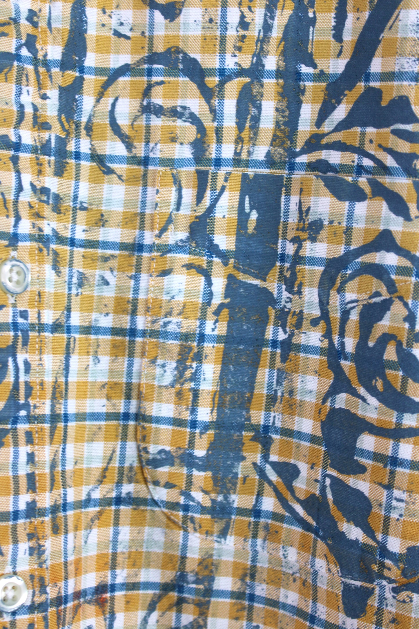 Men's Faded Plaid Shirt