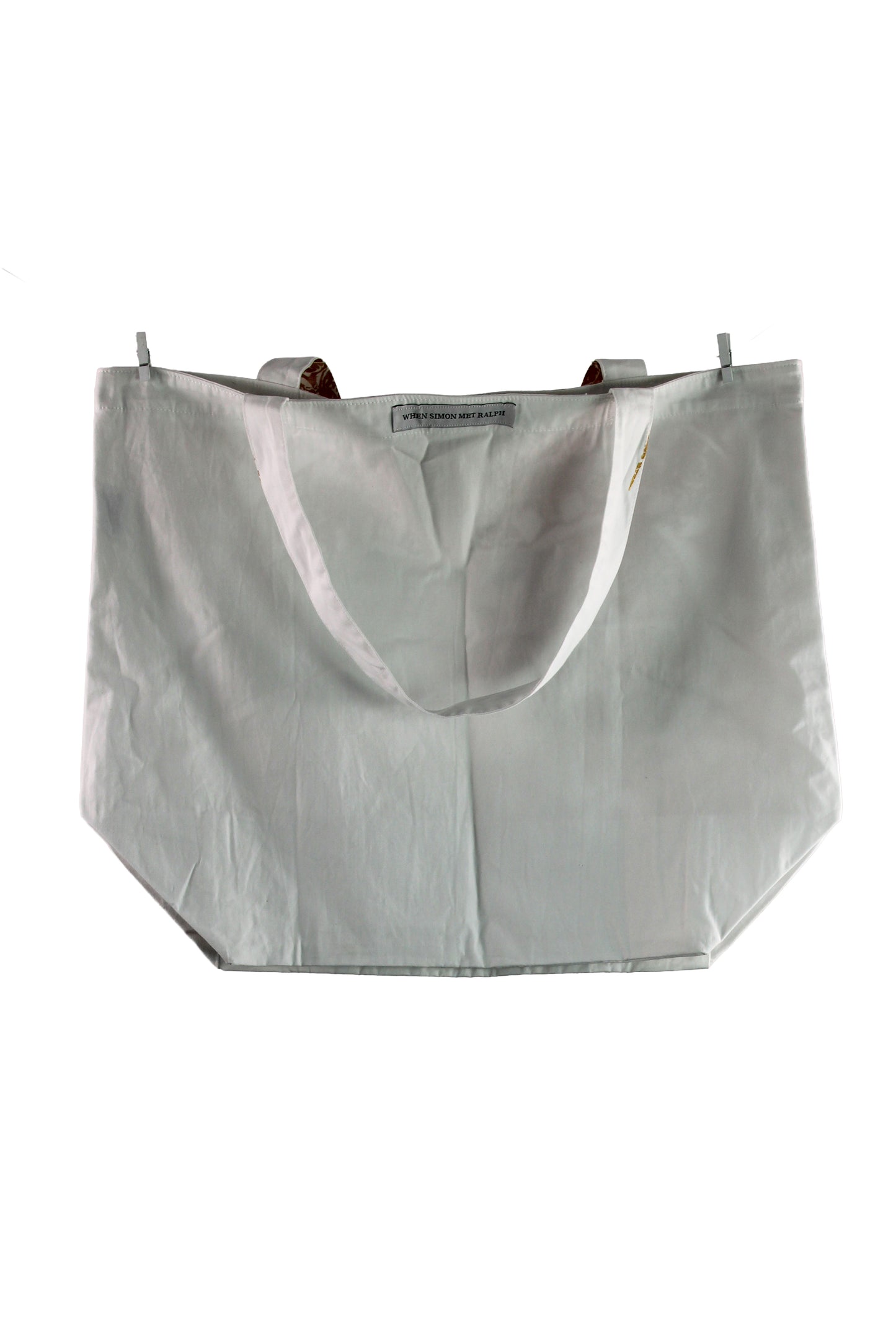 Cotton Tote with Gold Print