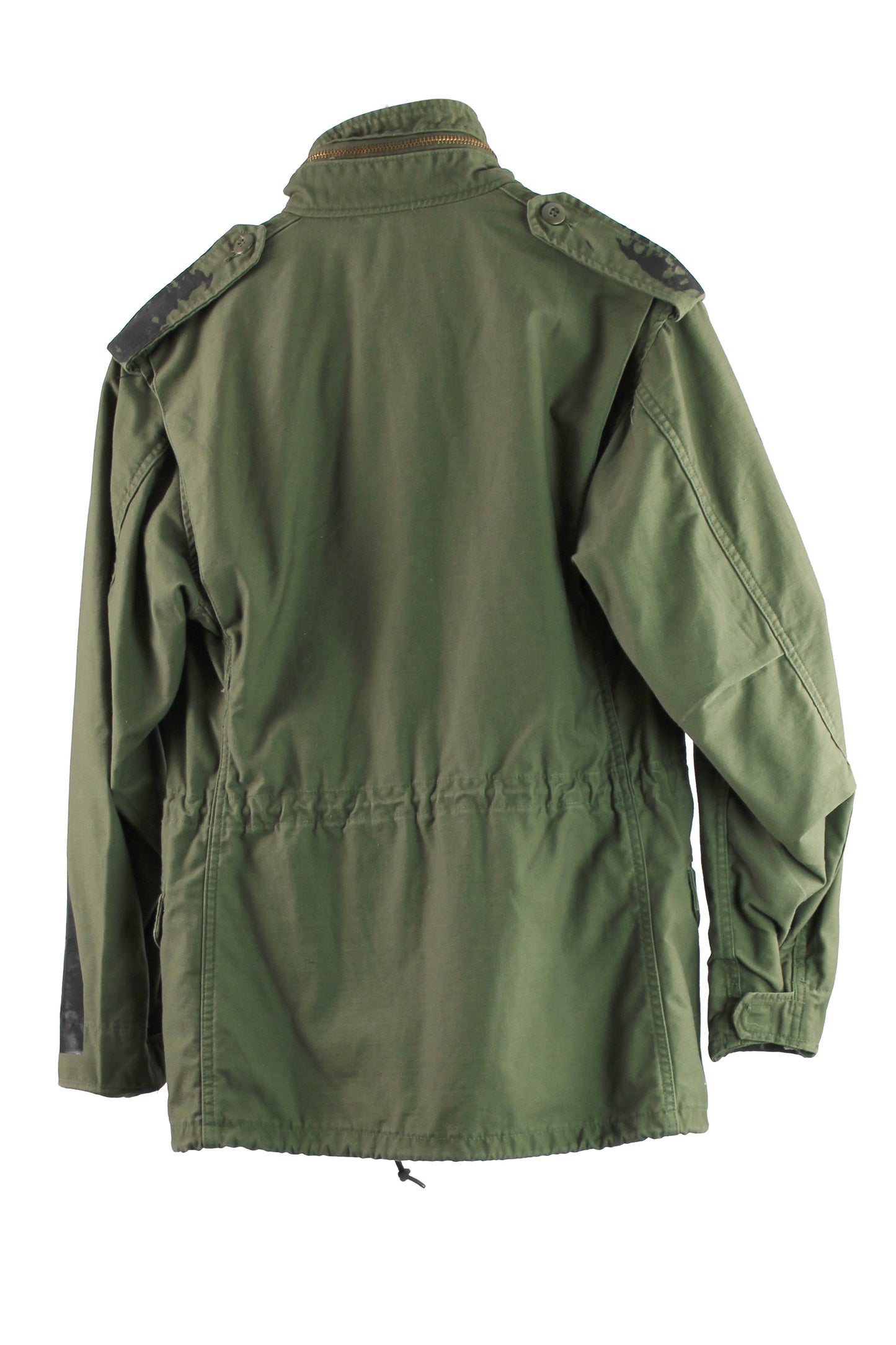 Army Surplus Jacket with Black Print and Black Foil