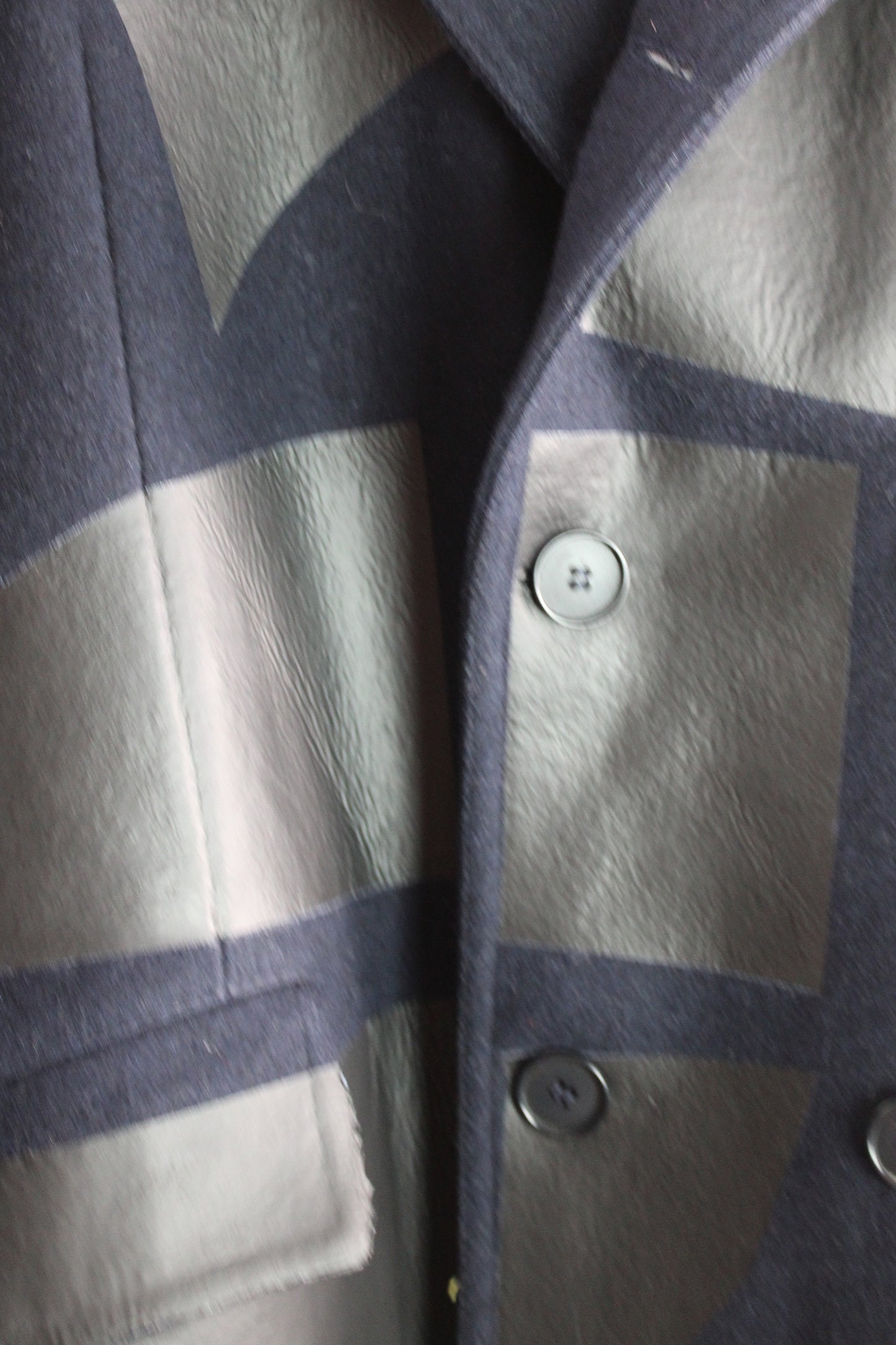 Navy Peacoat with Black Foil
