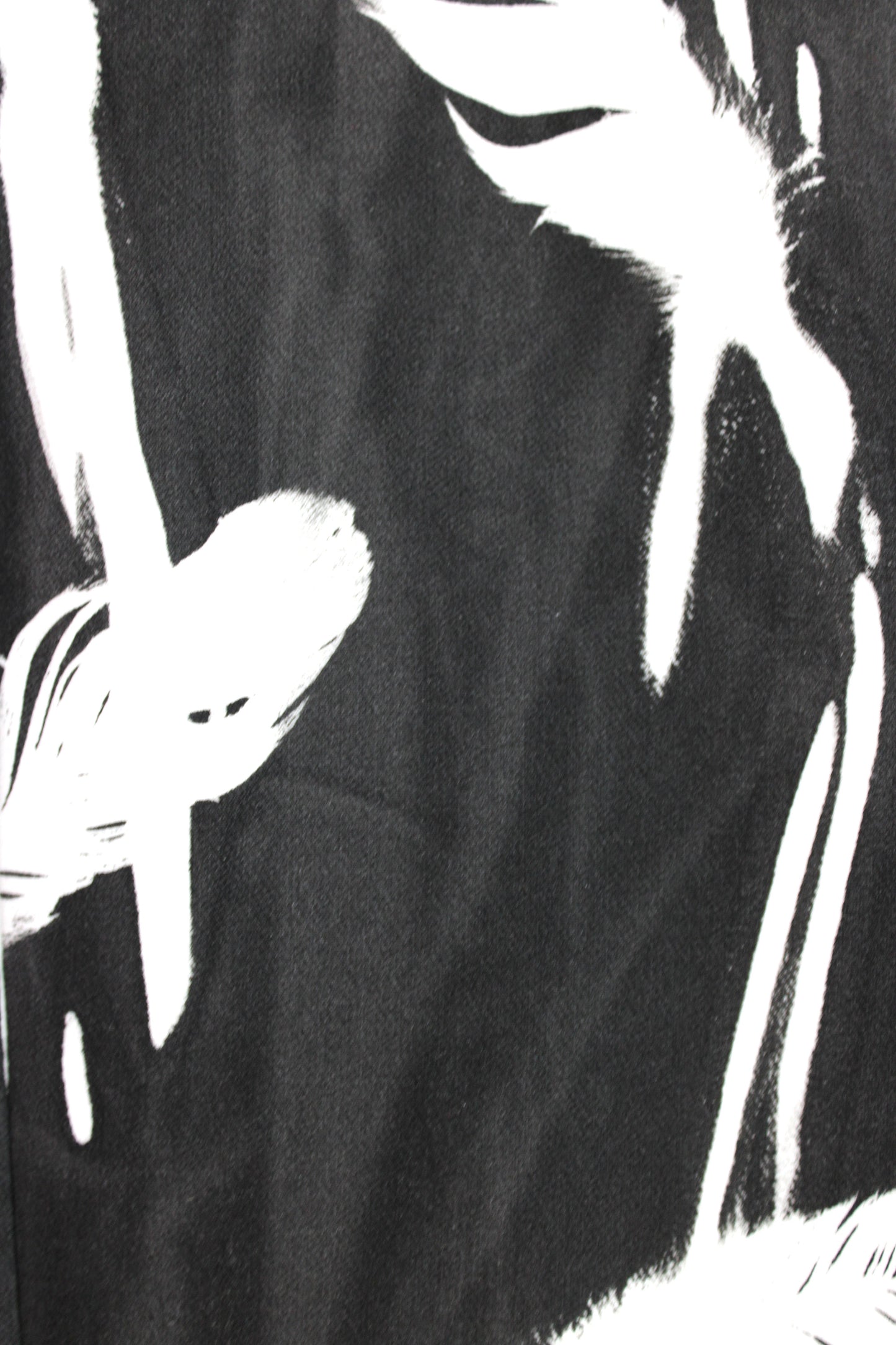 White Blazer with Black Feather Print